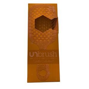 New UNbrush Hair Brush Detangler Glitter Collection Amber Yellow FHI Heat